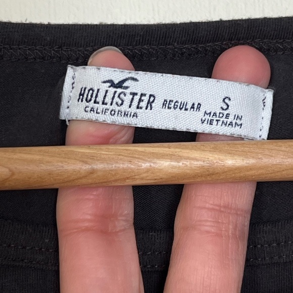 Hollister Womens Mini Dress Small Boat Neck Ruched Bodycon Gray Casual Summer - Picture 11 of 12